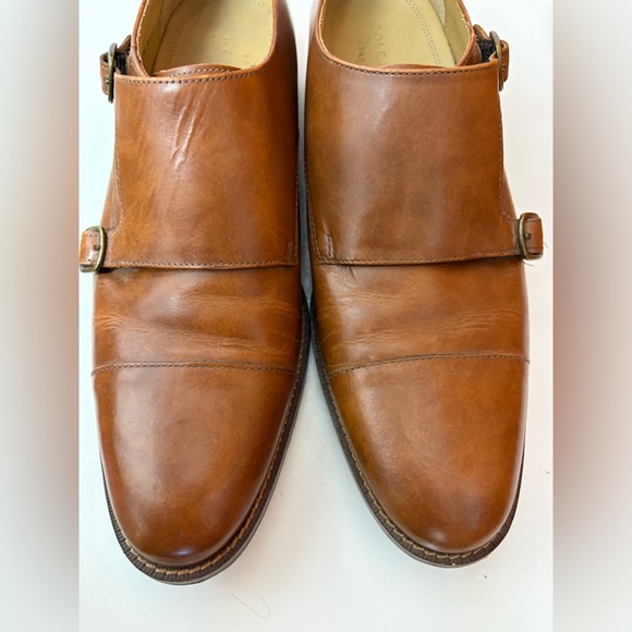 COLE HAAN Carmel Brown Leather Loafers - Picture 8 of 14